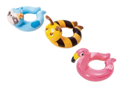 Круг для плавания Animal Split, 3 вида, 3-6 лет, Intex (59220NP)