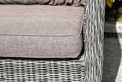 "Гляссе" диван трехместный из искусственного ротанга, цвет графит