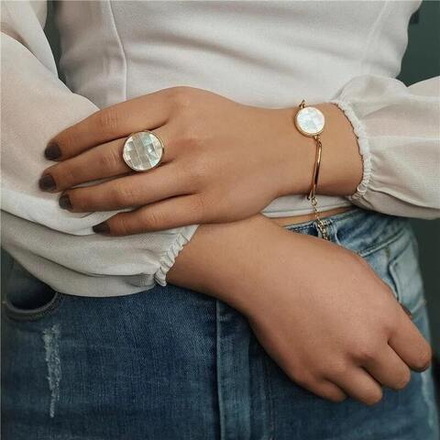 Кольцо Possebon Mother Pearl Mosaic K2155.1/17,2 G 20