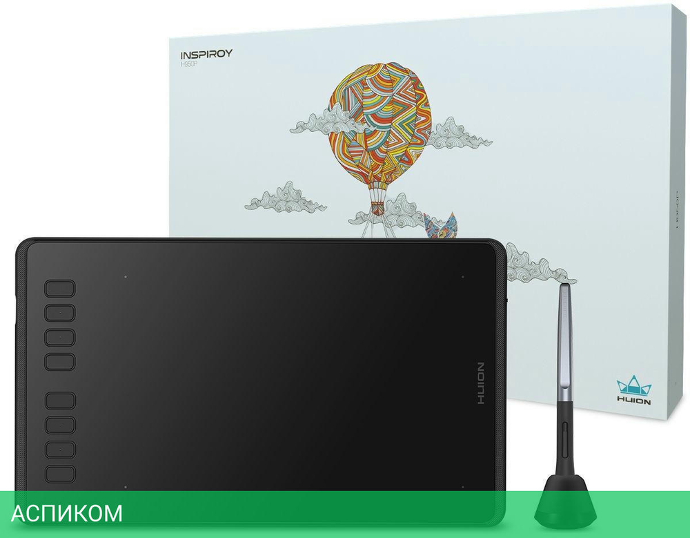 Графический планшет Huion Inspiroy черный (H950P)