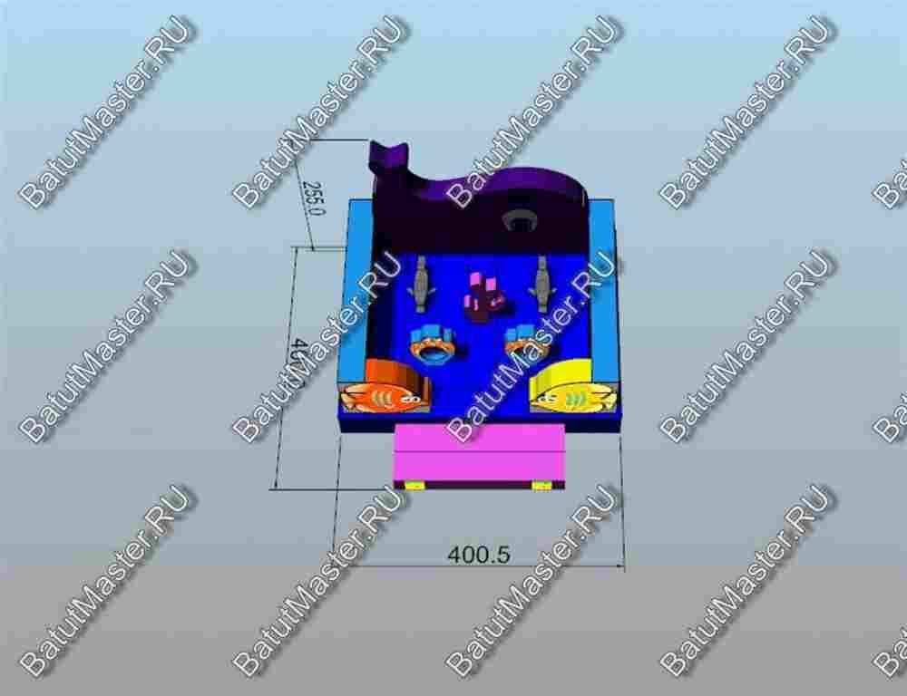 Коммерческий надувной батут "Морское царство 2"