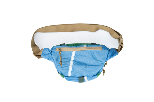 Сумка Stratopacks поясная SP-S1274 зелено-синяя