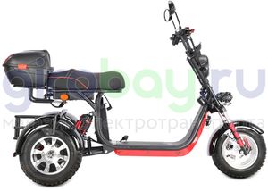 Электроскутер WHITE SIBERIA PRO TRIKE 3000W OFF-ROAD (Черный) фото №6