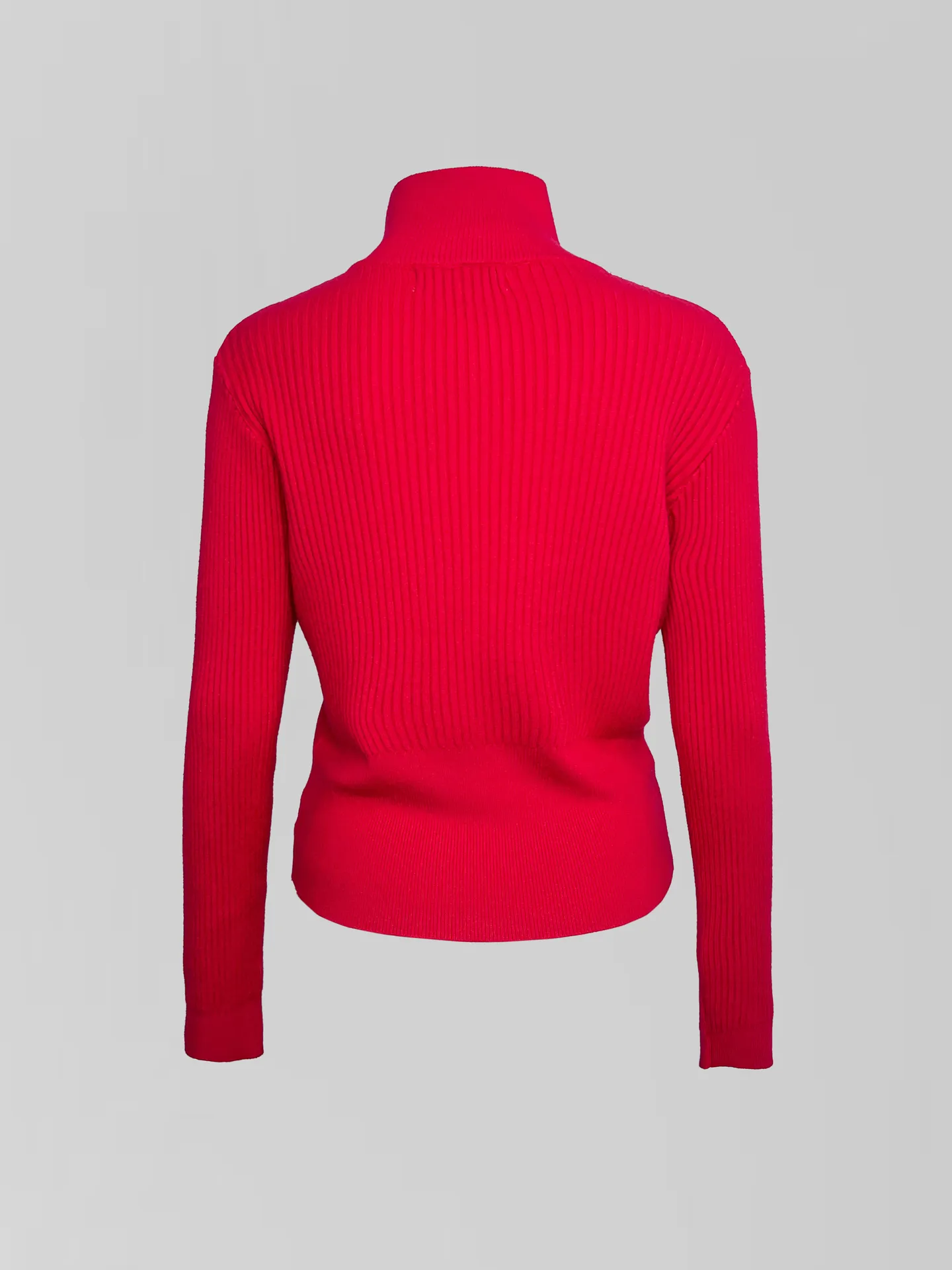 Свитер Xiyue 8622 однотонный с высоким горлом на молнии