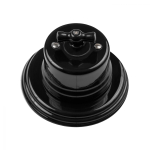 Выключатель 1-клавишный, керамика, цвет чёрный B1-200-03