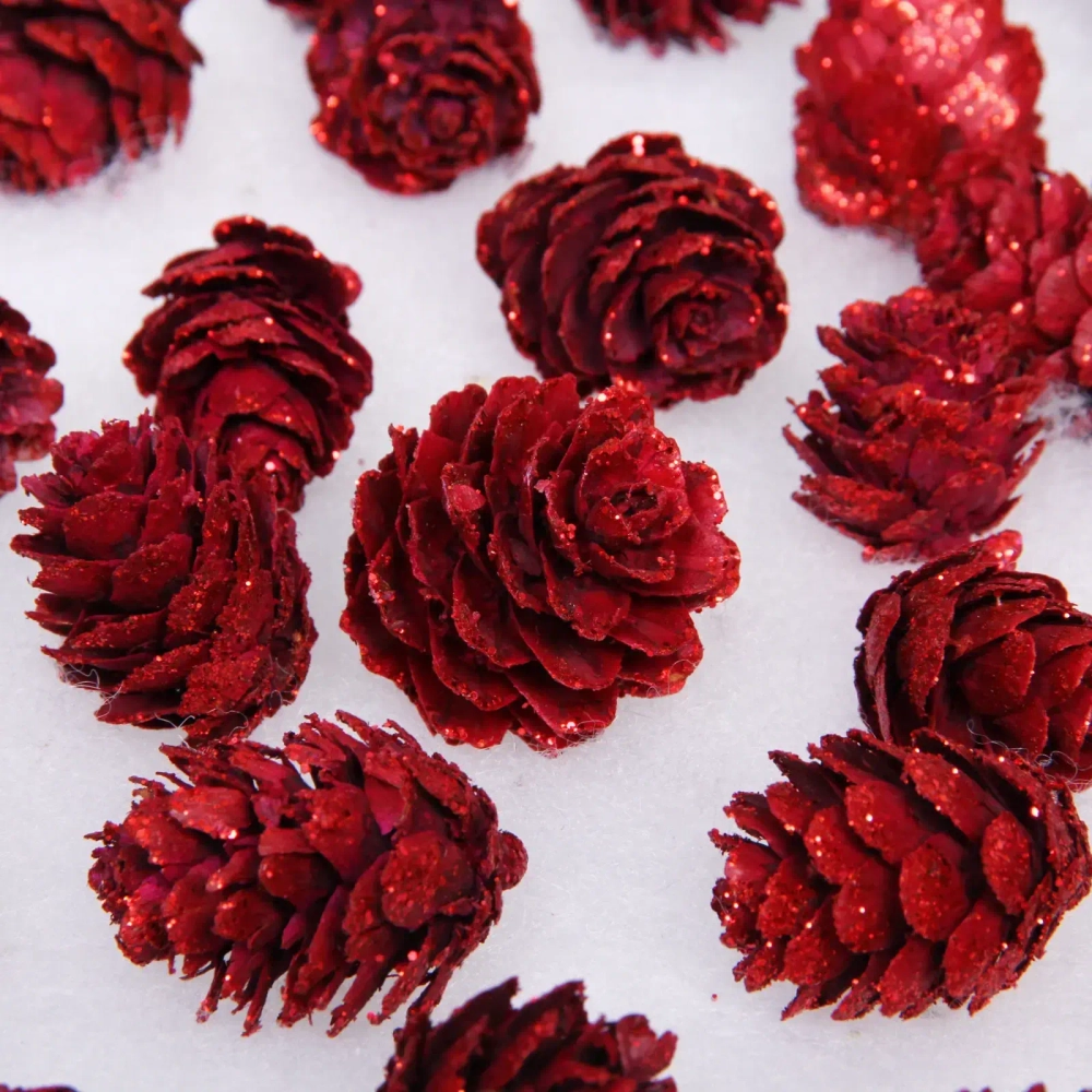 Композиция для декора «Лесное удовольствие» 11*11*14 см (130 гр), красный