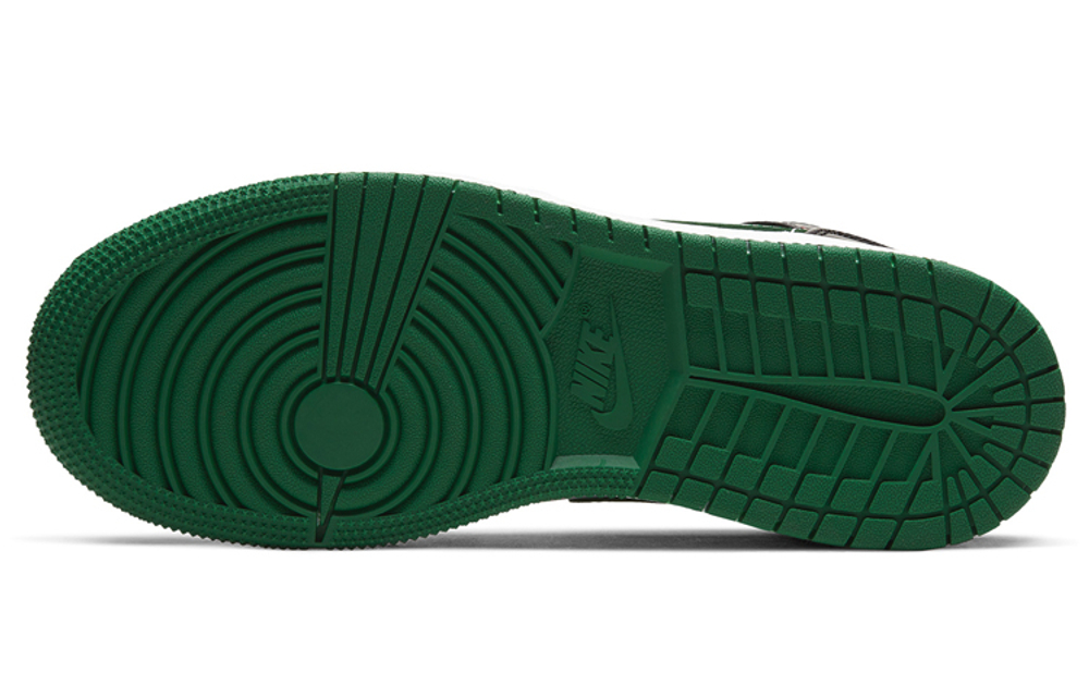 Jordan 1 Mid Green Toe GS