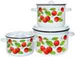 Набор кастрюль "Вишня ягоды"