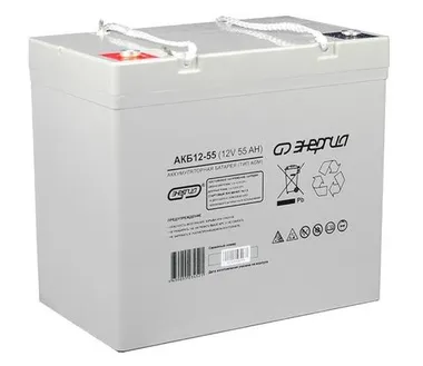 Аккумуляторы Энергия АКБ 12-55 - изображение 1 Аккумуляторы Энергия АКБ 12-55 - фото 1
