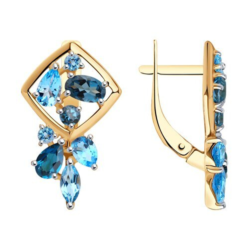 Серьги из золота 585 пробы