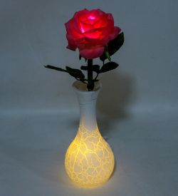 LP-10 Роза в вазочке с LED-подсветкой
