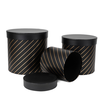 Набор/3шт Золотые полосы ЧЕРНЫЙ