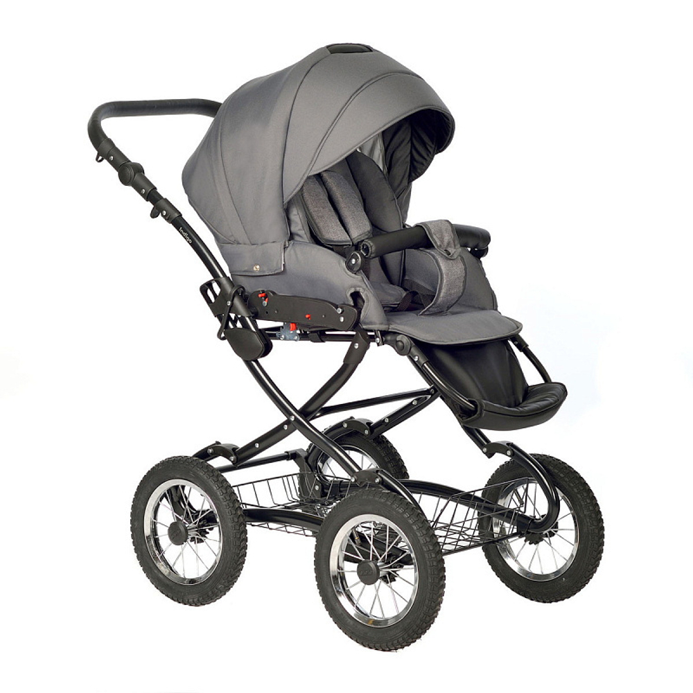 Детская коляска Indigo Barbara 21 Classic 2 в 1 Ba05 т.серый