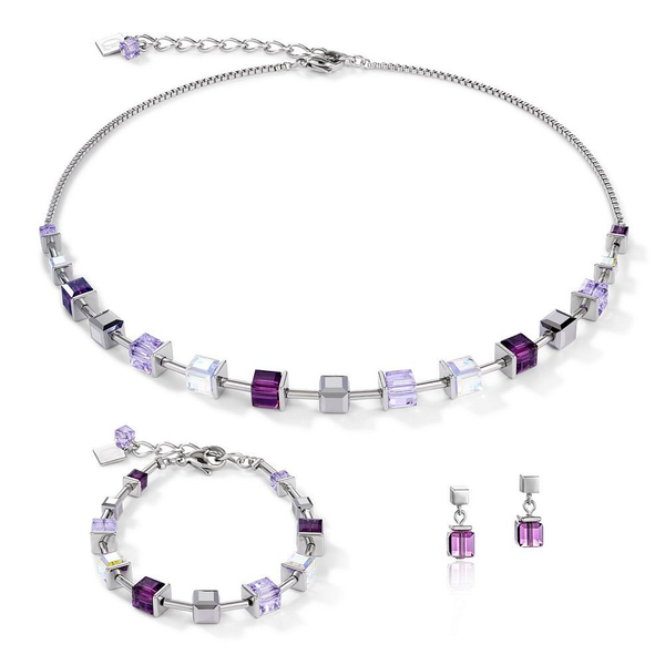 Колье Coeur de Lion Amethyst 4996/10-0824 цвет фиолетовый, прозрачный