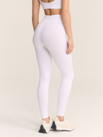 Бесшовные легинсы с высокой посадкой в рубчик