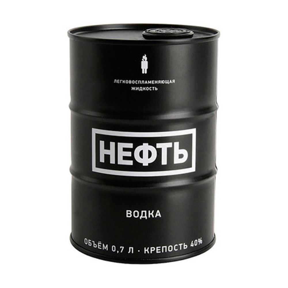 Водка "НЕФТЬ" , крепость 40% ж/б 0,75л