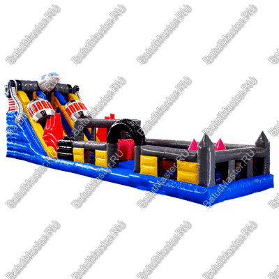 Коммерческий надувной батут "Робот" 16*4*5 м