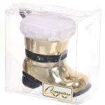 Елочная игрушка «Новогодний сапог» 8*5*8,5 см, Шампань