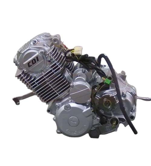 Двигатель четырехтактный, 200 см3 169FML (CB200), одна труба (типа ZS165), верхний распредвал, электро и кикстартер, 4МКПП, без балансирного вала