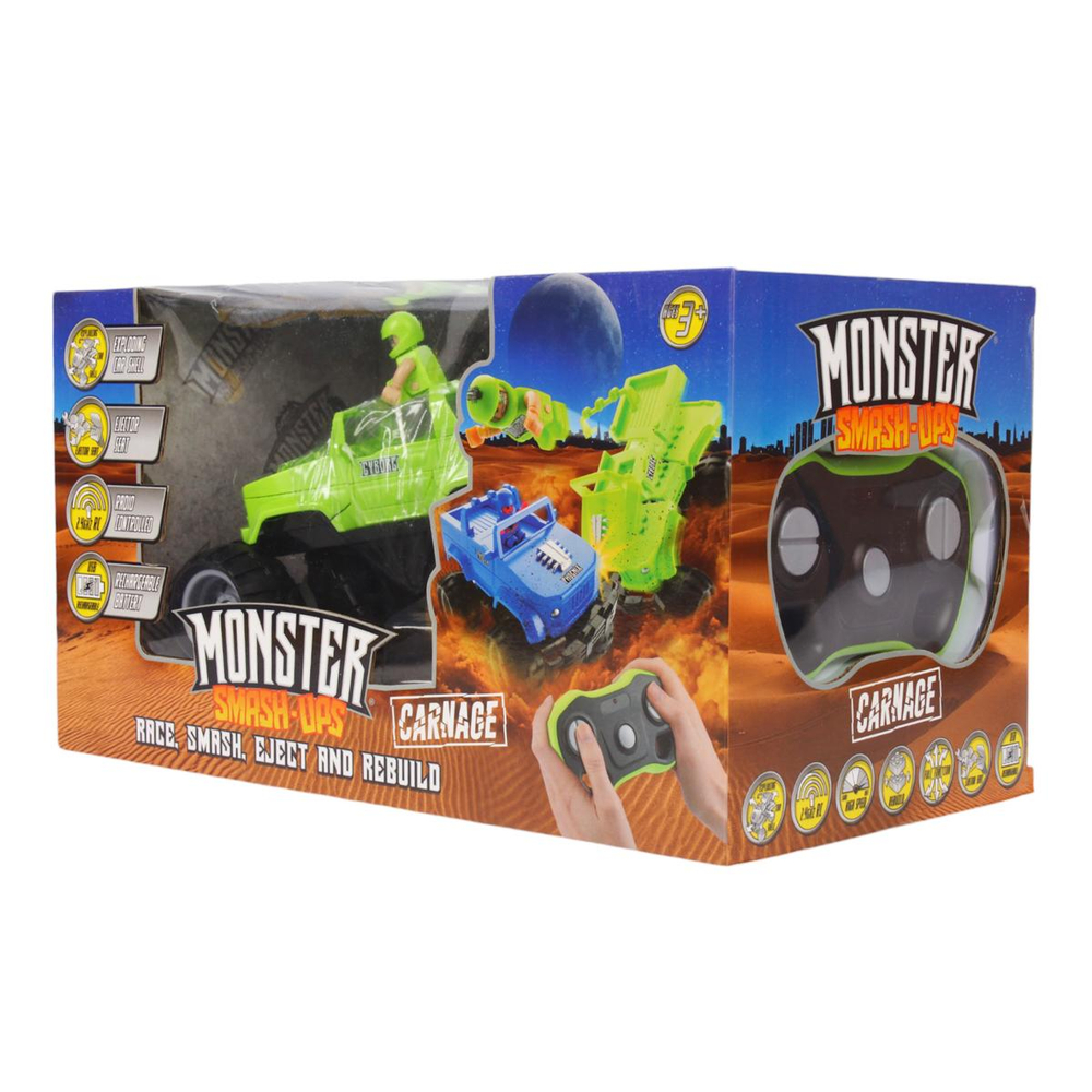 Машинка р/у разбивающийся внедорожник "Monster Smash Ups", Cyborg (ABtoys)