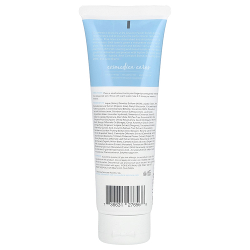 Cosmedica Skincare, скраб для лица с 2,5% гликолевой кислотой, 120 мл (4 унции)