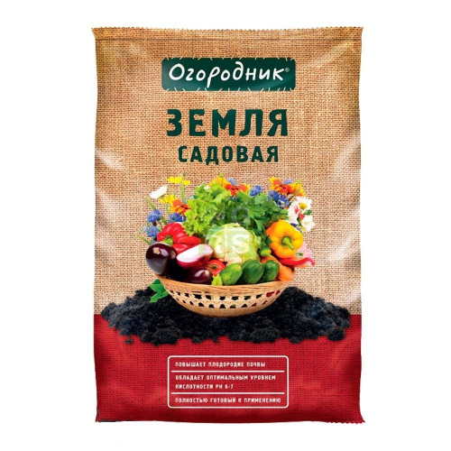 Грунт "ОГОРОДНИК" садовая земля 60л
