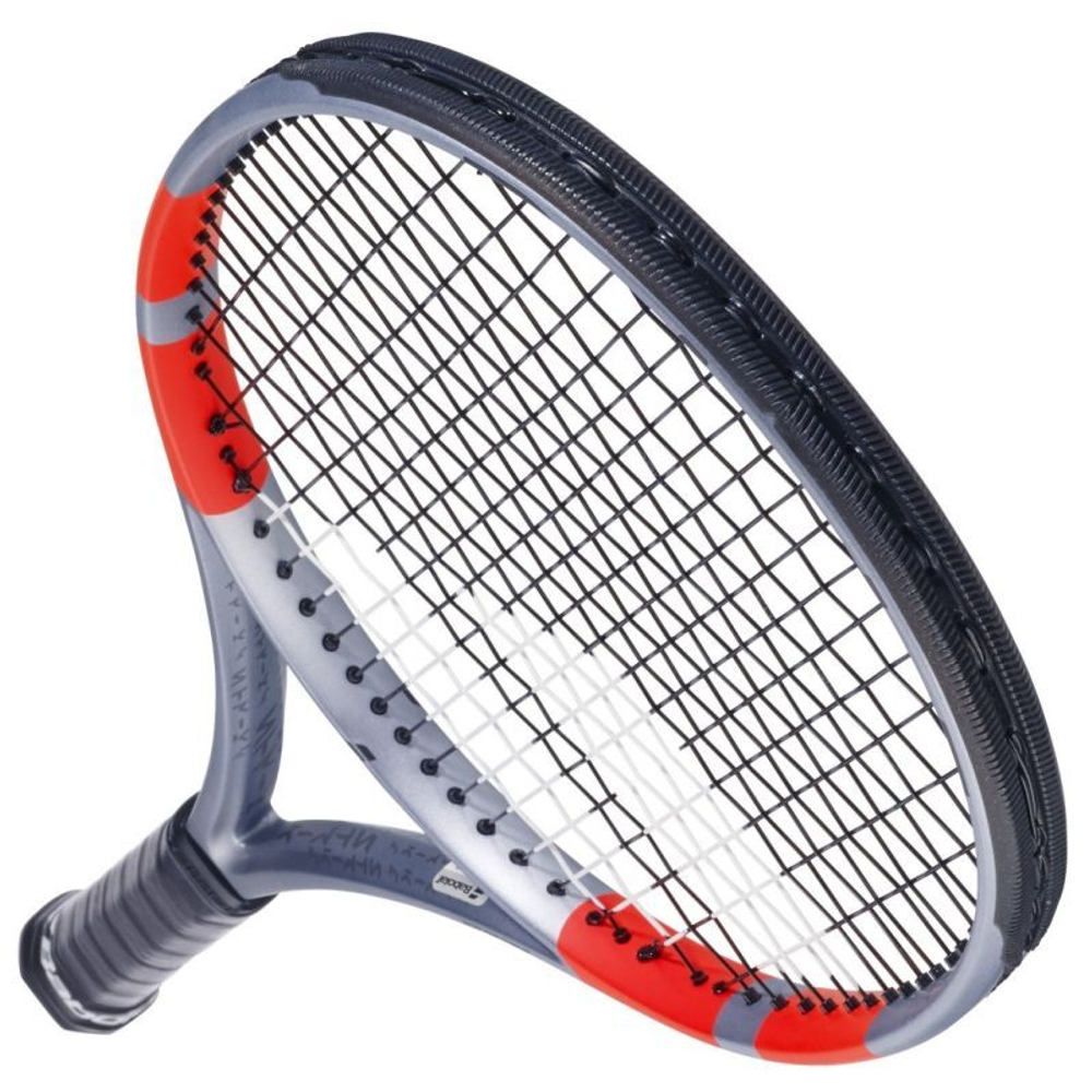 Теннисная ракетка Babolat Pure Strike 98 18/20 4-gen - grey/fluo strike + струны