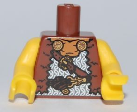 Торс викингов с принтом кольчуги и поясов