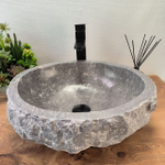 Раковина из мрамора Erozy Grey EM-62753 47*41*15 0108