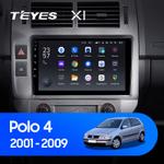 Teyes X1 9"для Volkswagen Polo Mk4 2001-2009