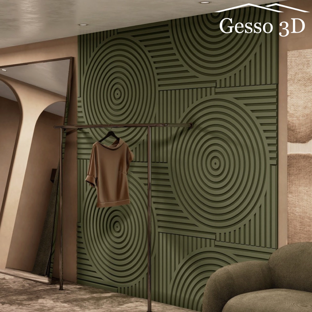 Гипсовая 3D панель Вектор-3
