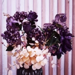 Искусственные цветы «FLOWERS GLAMOUR» 60см Пионы 2 цветка лиловые