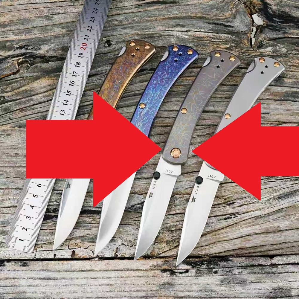 ПРЕДЗАКАЗ Buck 110 Slim Pro TRX Titanium 0110GYSLE1-B (Legacy Collection 2023) - рукоять серый, огненный титан (условия в описании)