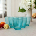 Стакан низкий "Концепто Страйпи" бирюзовый 250 мл