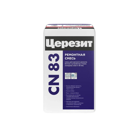 Ремонтная смесь для бетона Церезит (Ceresit) CN 83, 25 кг