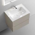 Тумба подвесная под раковину Sancos Snob T, Beige Soft 590х445х500