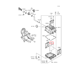 11013-0762. ELEMENT-AIR FILTER. Kawasaki Versys-X 300 (KLE300). 2017-2021