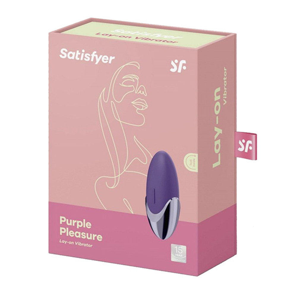 Фиолетовый вибромассажер 9,5см Satisfyer Purple Pleasure