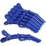 Зажимы парикмахерские 6шт «KLEVER», цвет синий, 11,2*1,5см