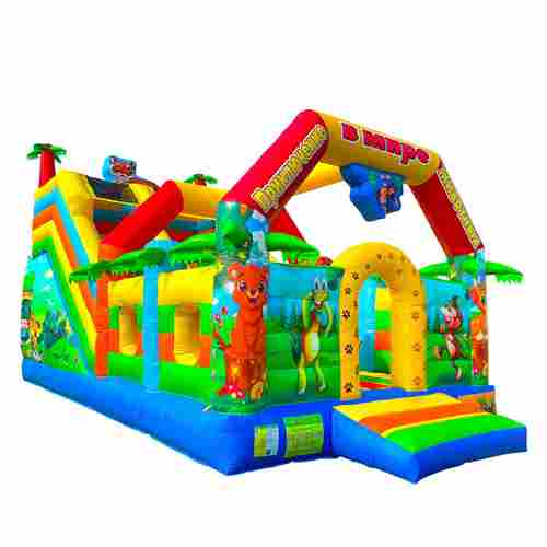Коммерческий надувной батут «Приключение в мире животных 3», 8*4*5 м.