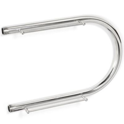 Полотенцесушитель П-образный, с полкой, 32х60х1", нерж сталь, с креп, Aquater, П1