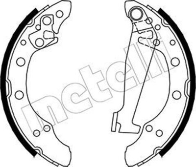 METELLI - 530468-MEE - Brake Shoe Set