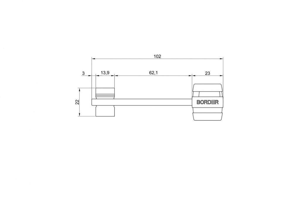 Замок BORDER ЗВ9-8МКТ3/15 (КЛП5-102).ЛП8.В17.У1 77936
