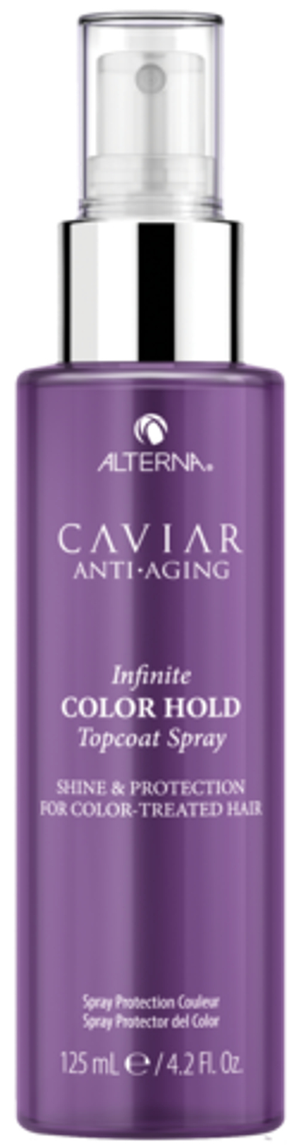 CAVIAR Anti-Aging Infinite Color Hold Topcoat Spray/Ламинирующий спрей-глянец для окрашенных волос с комплексом фиксации цвета, 125 мл