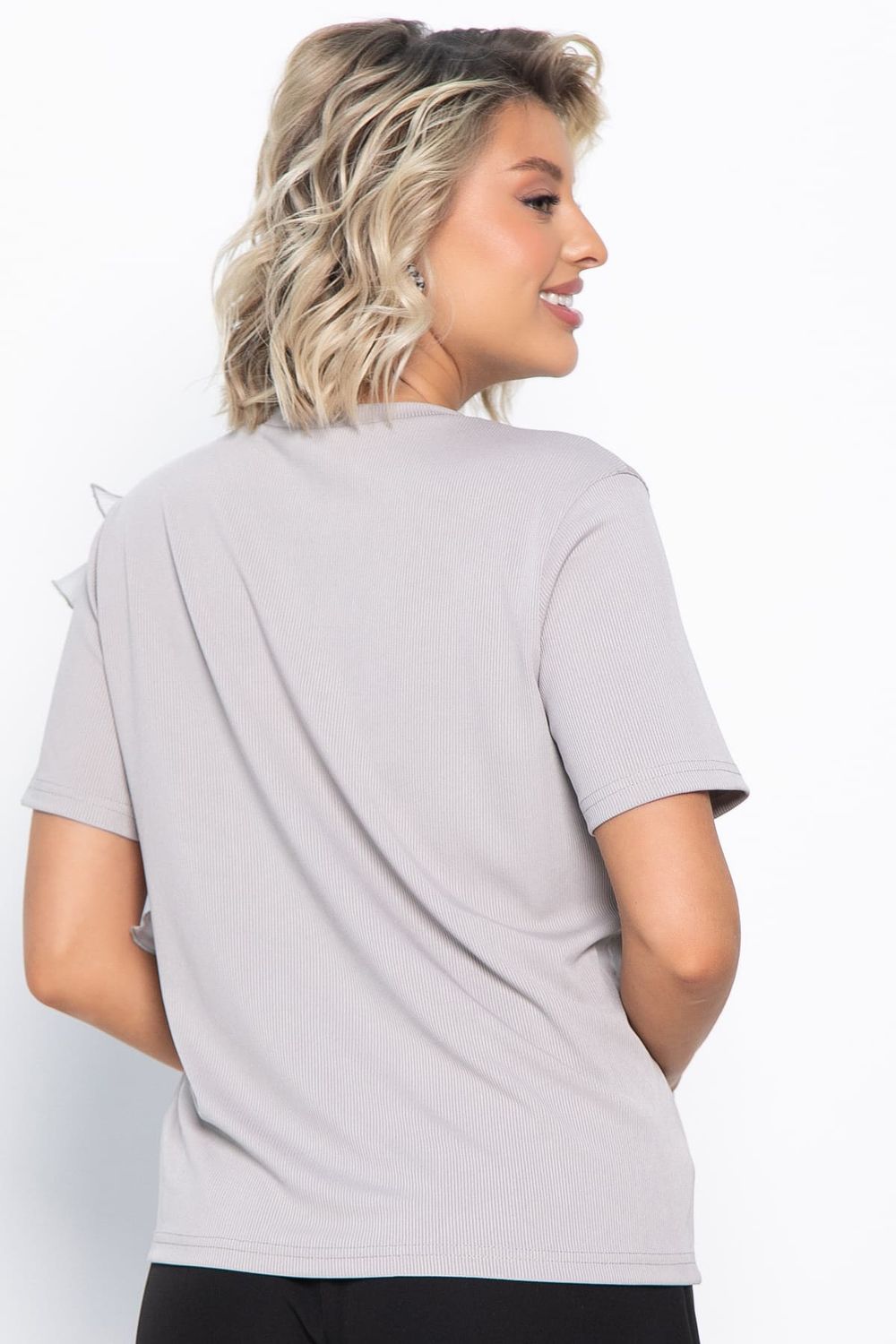 Блуза праздничная Риана ХИТ (серо-бежевая) Б15079-5М LT Collection