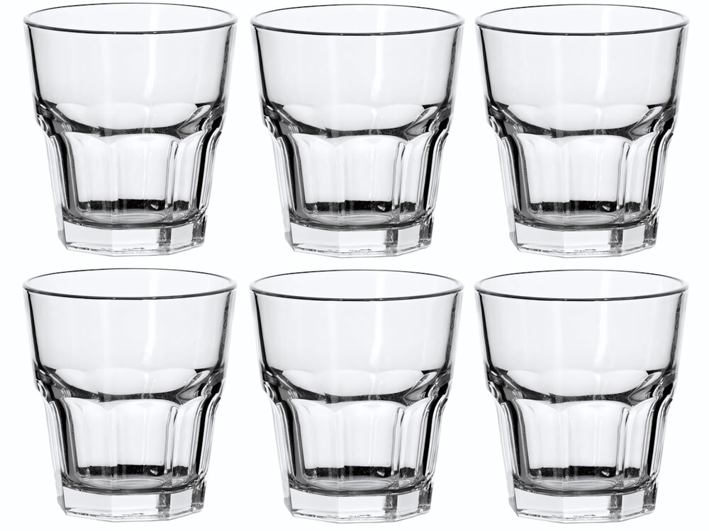 Набор стаканов "Casablanca" 6шт 205мл, закаленное стекло