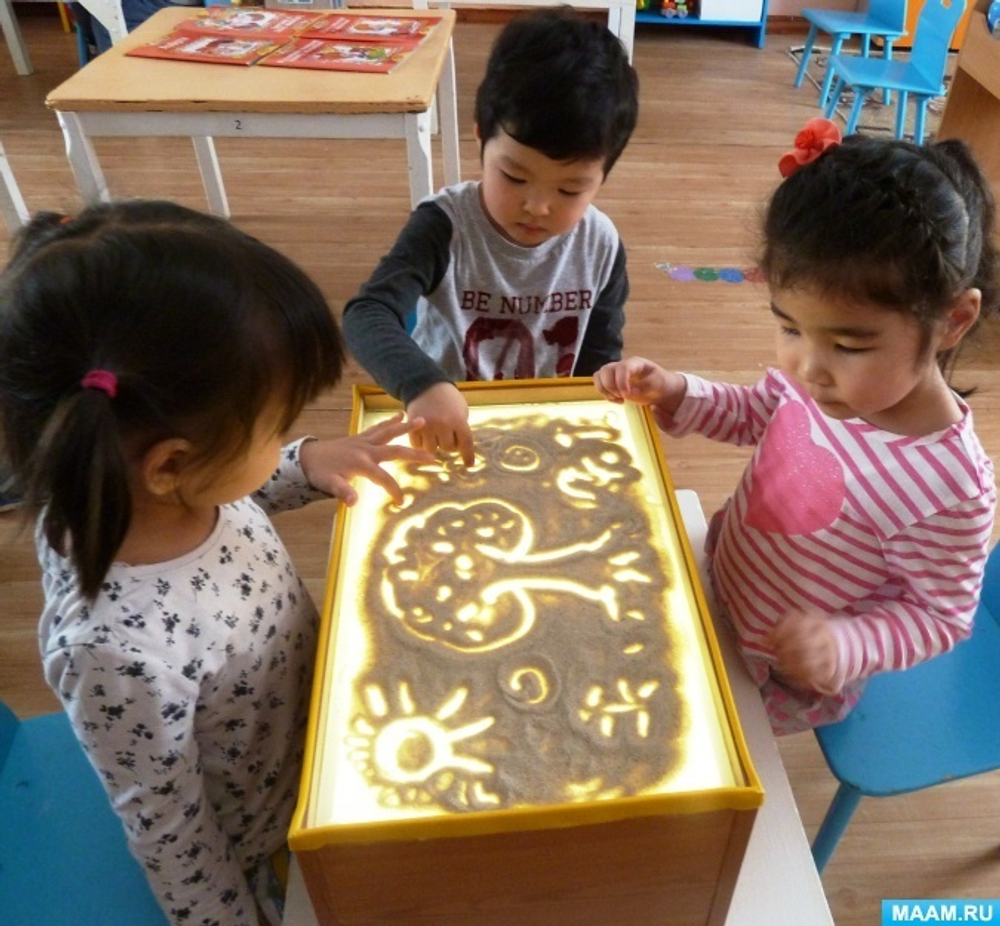 Световая доска для рисования песком Игрушки Светлые эмоции #1 — 9-0360