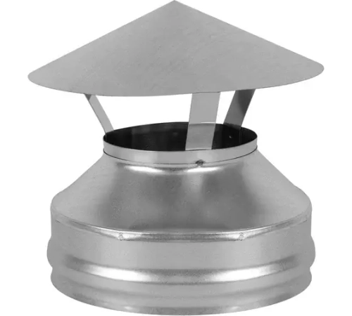 Зонт сэндвич оголовок нерж.зерк.сталь (d-115х200, 0,5мм)