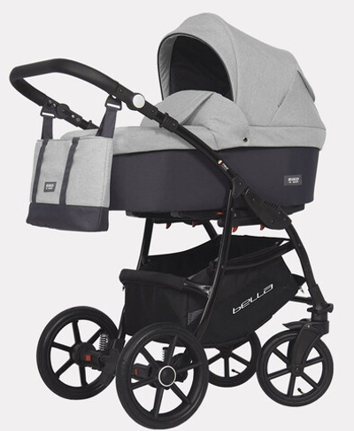 Детская коляска Riko Basic Bella 2 в 1 01 серый-графит