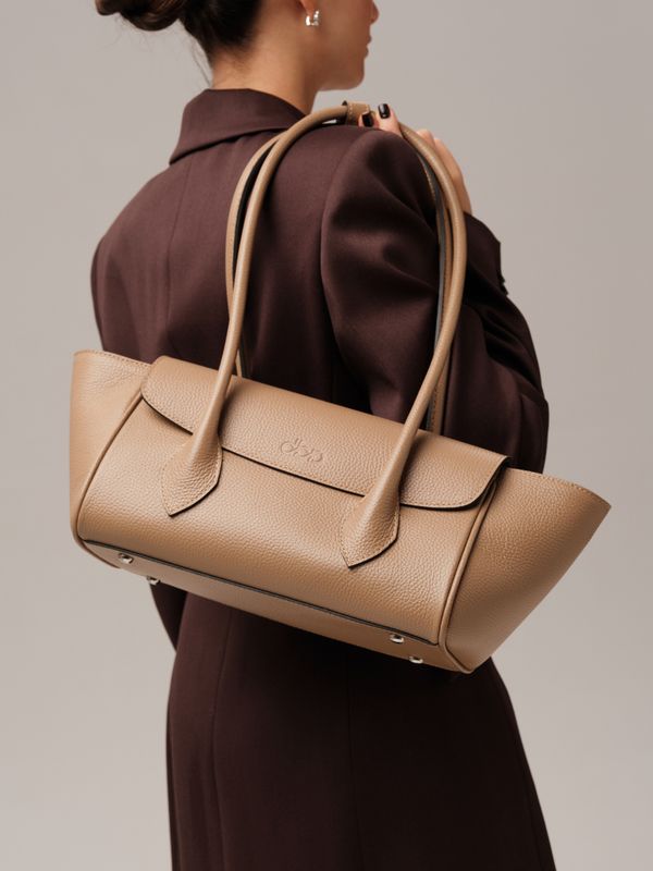 Кожаная сумка DBR 31341 капучино